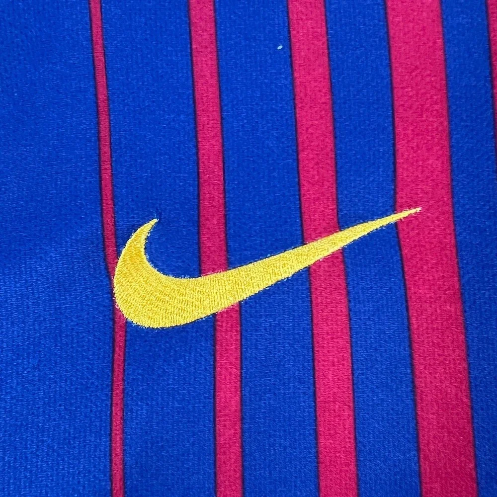 FC Barcelona Messi Jersey Shirt Mens Nike Medium Blue Short Sleeve Dri Fit